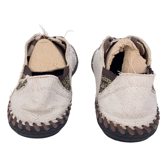 Canvas Rubber Sole Lace up Shoes Ash/White Color Made in Spain Size 7.5 -8 - Picture 4 of 6